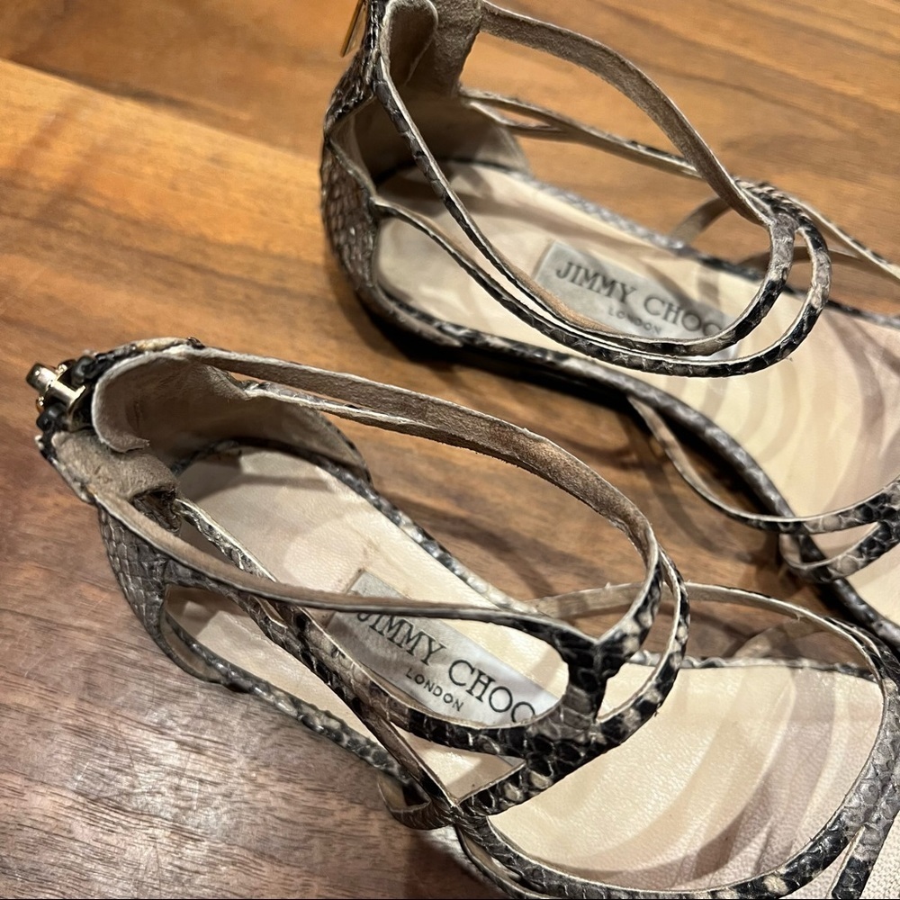 Jimmy Choo Python Sandals - Picture 6 of 11